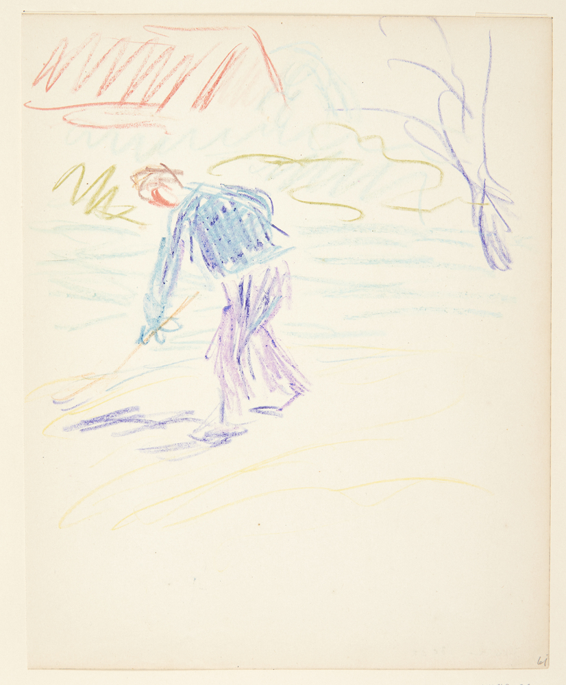 Dame der arbejder i en have, Sigurd Swane, 1916