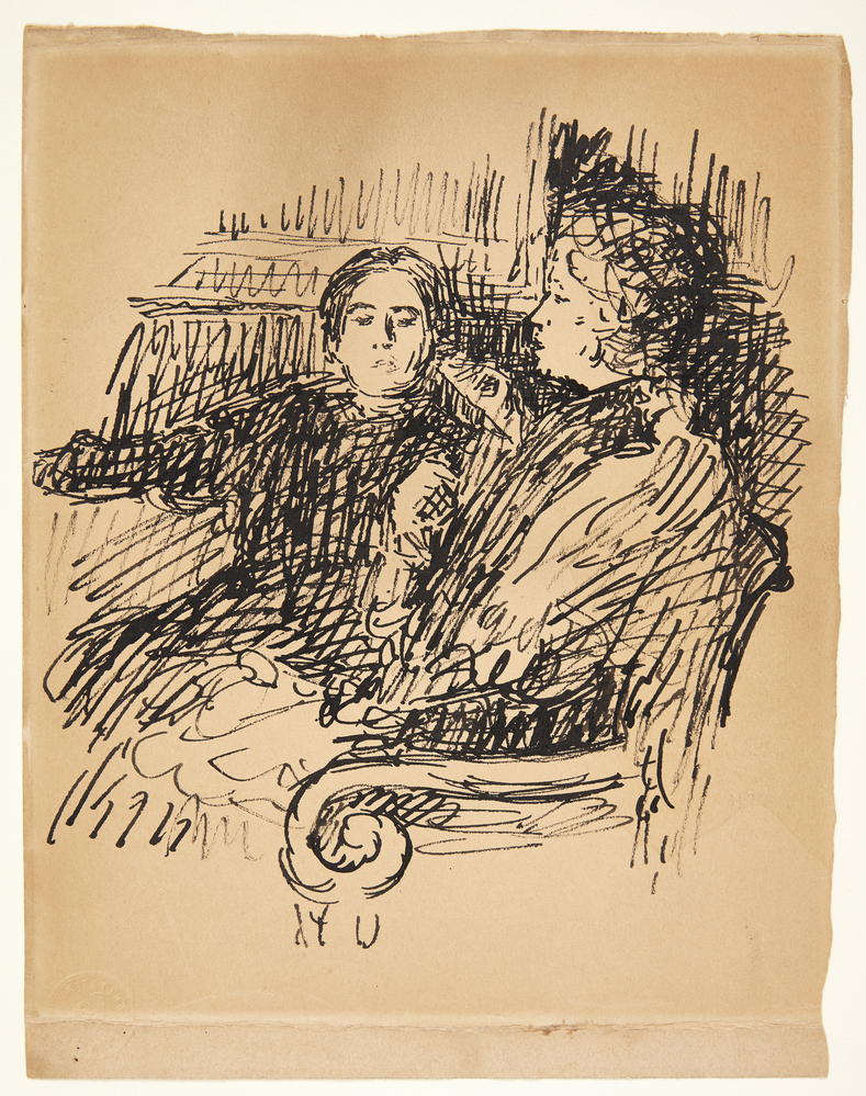 To siddende kvinder, Sigurd Swane, 1904-1907