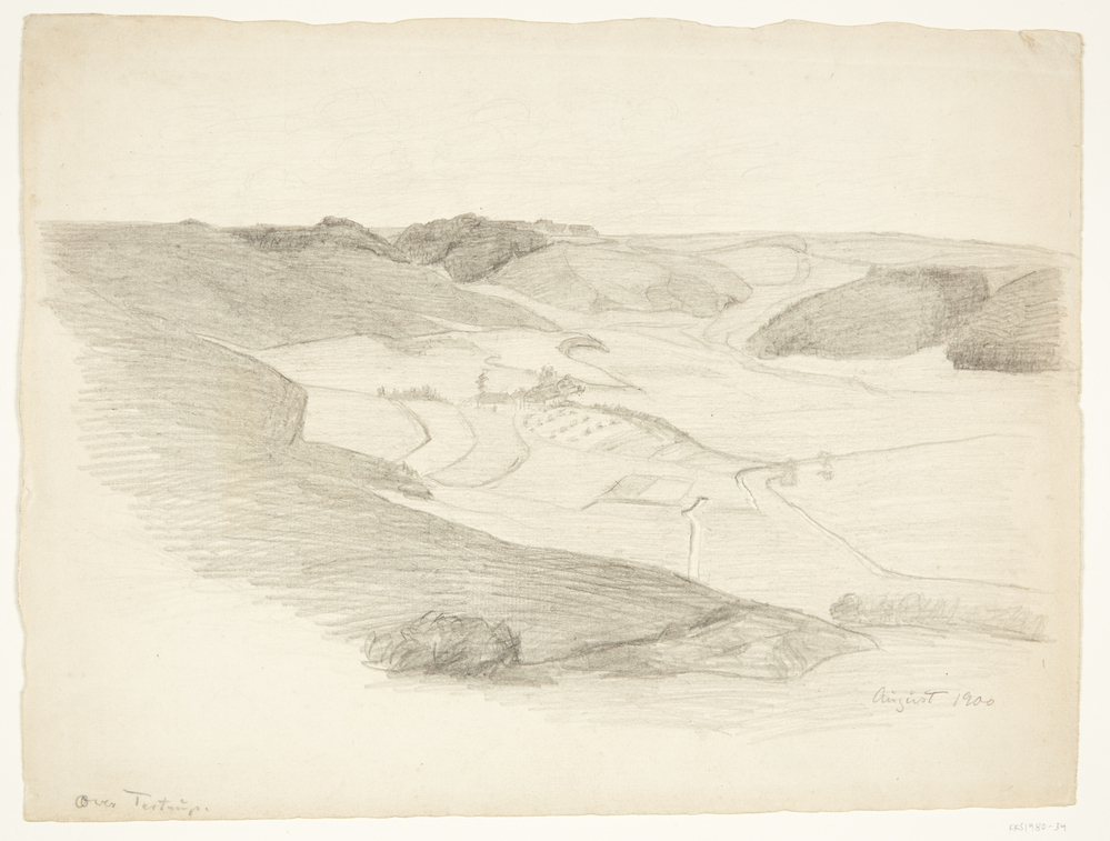 Bakkelandskab, Over Testrup., Sigurd Swane, 1900
