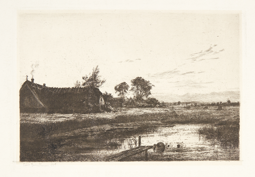 Aften ved en sjællandsk bondegård