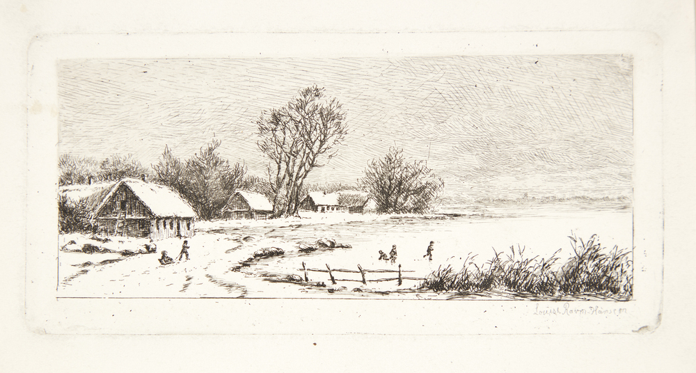 Vinterdag ved en sjællandsk sø