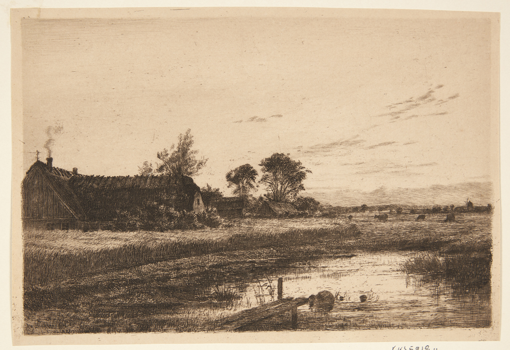 Aften ved en sjællandsk bondegård