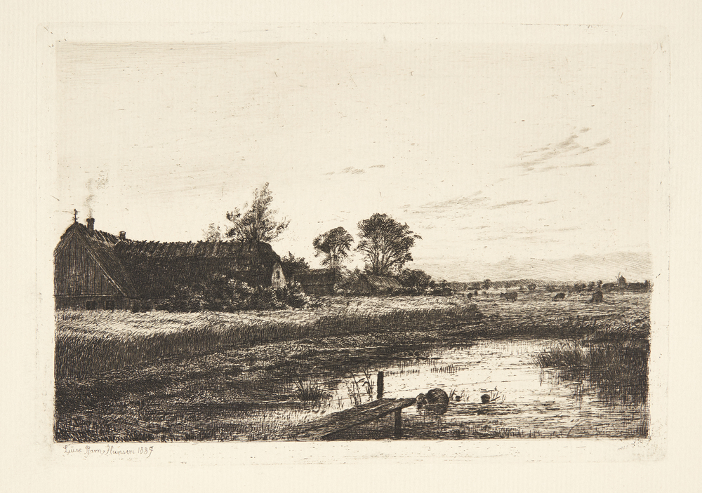 Aften ved en sjællandsk bondegård