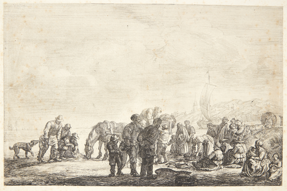 Fiskere på stranden