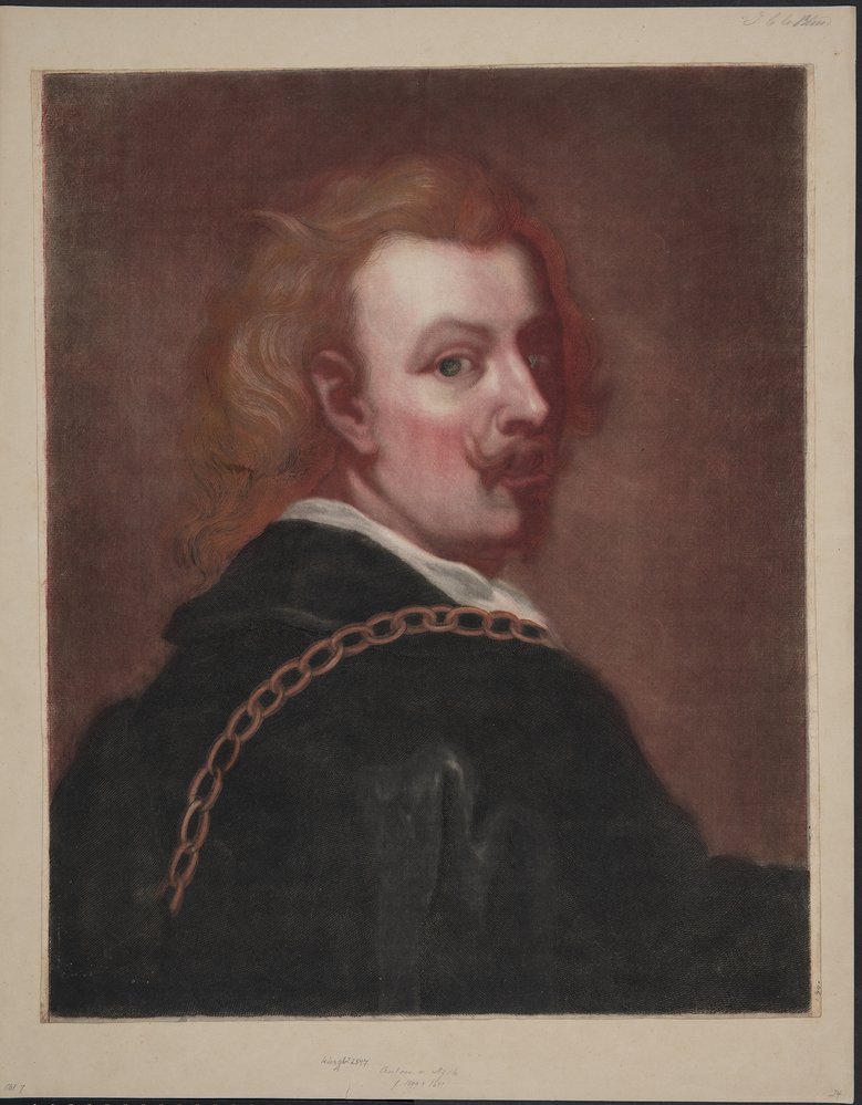 Anthony van Dyck. Selvportræt med guldkæde