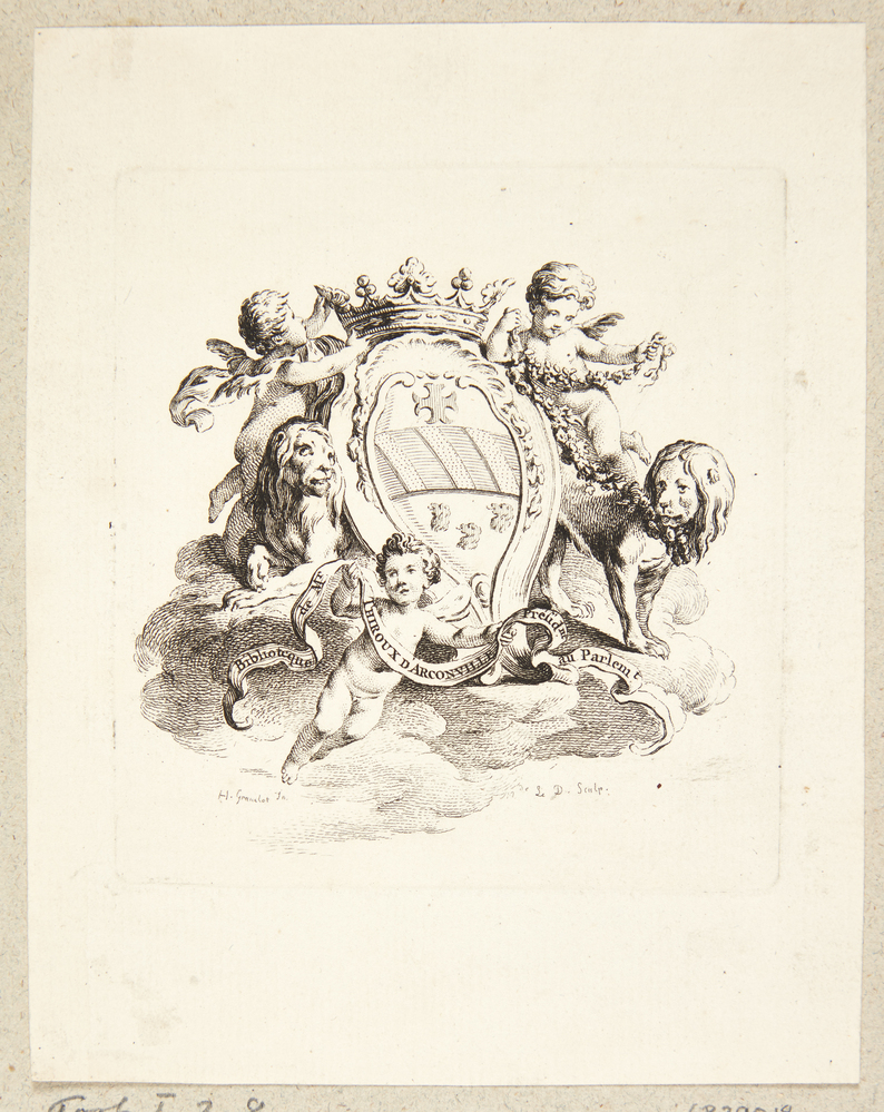 Louis Lazare Thiroux d'Arconvilles ekslibris