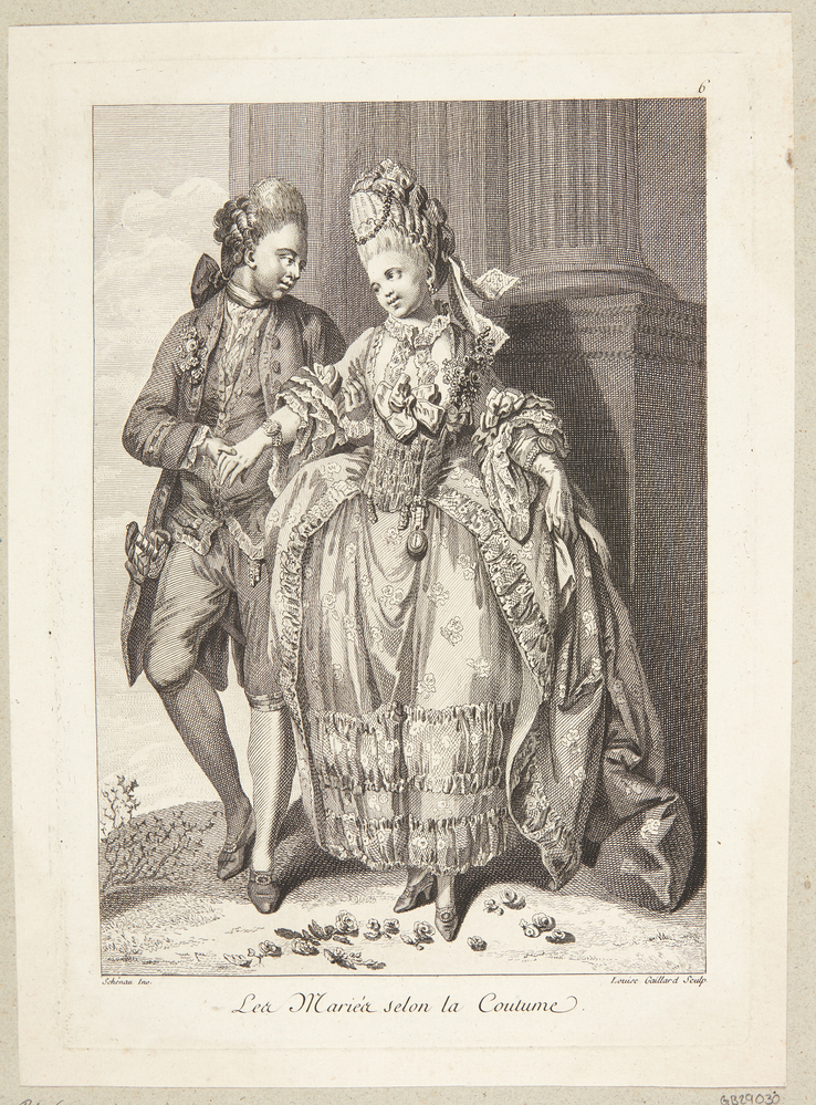 Ung mand, der holder sin elskedes hånd (Les Mariés selon la Coutume)