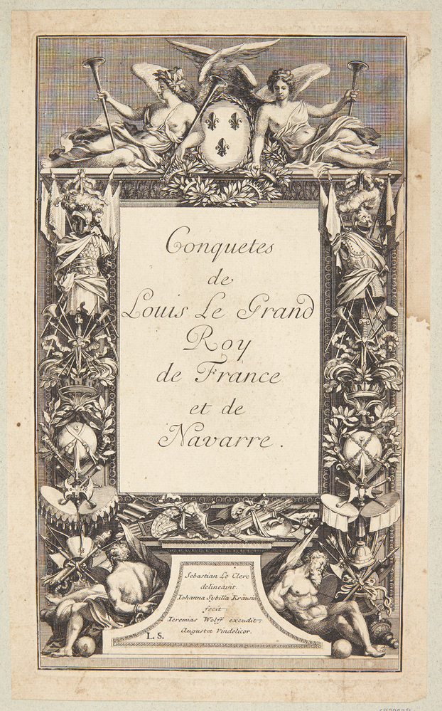 Titelblad til "Ludvig XIV's sejre"