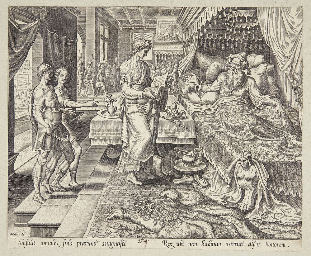 Ahasverus konsulterer krøniken